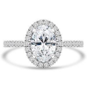 Oval Diamond Oval Halo Engagement Ring in White Gold with Accents (MD210093) Oval Diamond Oval Halo Engagement Ring in White Gold with Accents (MD210093)