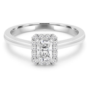 Radiant Diamond Radiant Halo Engagement Ring in White Gold (MD230238) Radiant Diamond Radiant Halo Engagement Ring in White Gold (MD230238)