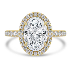 Oval Diamond 4-Prong Open Bridge Rollover Halo Engagement Ring in Yellow Gold with Hidden Halo (MVSLG1507-Y) Oval Diamond 4-Prong Open Bridge Rollover Halo Engagement Ring in Yellow Gold with Hidden Halo (MVSLG1507-Y)