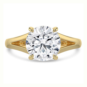 Round Diamond Cathedral Split Shank Solitaire Engagement Ring in Yellow Gold (MVSLG1469-Y) Round Diamond Cathedral Split Shank Solitaire Engagement Ring in Yellow Gold (MVSLG1469-Y)