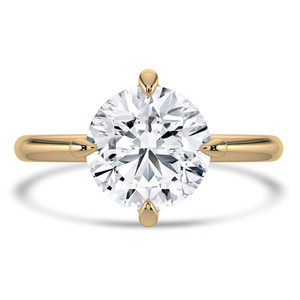 Round Diamond Compass Prong Solitaire Engagement Ring in Yellow Gold (MVSLG1358-Y) Round Diamond Compass Prong Solitaire Engagement Ring in Yellow Gold (MVSLG1358-Y)