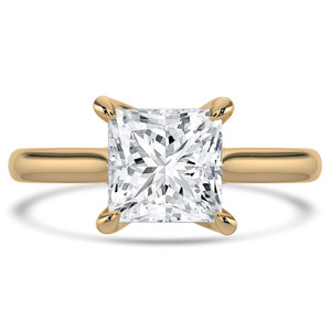 Princess Diamond Cathedral Trellis Solitaire Engagement Ring in Yellow Gold (MVSLG1350-Y) Princess Diamond Cathedral Trellis Solitaire Engagement Ring in Yellow Gold (MVSLG1350-Y)