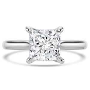 Princess Diamond Cathedral Trellis Solitaire Engagement Ring in White Gold (MVSLG1350-W) Princess Diamond Cathedral Trellis Solitaire Engagement Ring in White Gold (MVSLG1350-W)