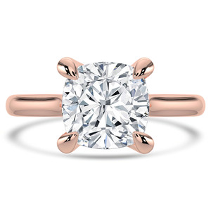 Cushion Diamond Cathedral Trellis Solitaire Engagement Ring in Rose Gold (MVSLG1349-R) Cushion Diamond Cathedral Trellis Solitaire Engagement Ring in Rose Gold (MVSLG1349-R)