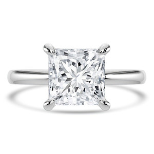Princess Diamond Solitaire Engagement Ring in White Gold (MVSLG1342-W) Princess Diamond Solitaire Engagement Ring in White Gold (MVSLG1342-W)