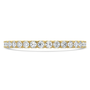Round Diamond Semi-Eternity Wedding Band Ring in Yellow Gold (MVSXB1107-Y)