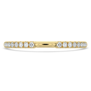 Round Diamond Open Semi-Eternity Wedding Band Ring in Yellow Gold (MVSXB1126-Y)