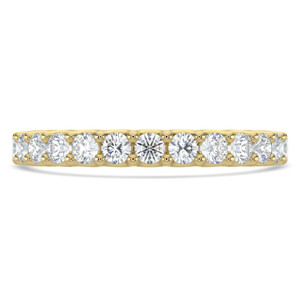 Full Eternity Round Diamond Anniversary Wedding Band Ring in Yellow Gold (MVSAR1027-Y)