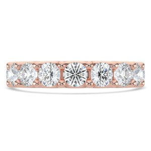 Full Eternity Round Diamond Anniversary Wedding Band Ring in Rose Gold (MVSAR1030-R)