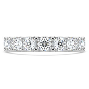 Full Eternity Round Diamond Anniversary Wedding Band Ring in White Gold (MVSAR1030-W)