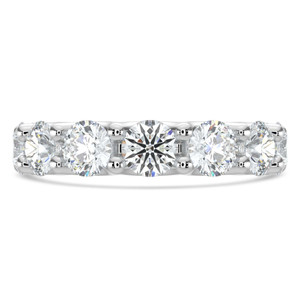 Full Eternity Round Diamond Anniversary Wedding Band Ring in White Gold (MVSAR1031-W)