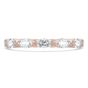 Full Eternity Marquise Diamond Anniversary Wedding Band Ring in Rose Gold (MVSAR1033-R)