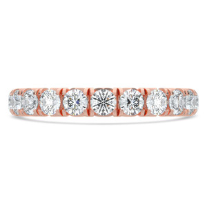 Full Eternity Round Diamond Anniversary Wedding Band Ring in Rose Gold (MVSAR1039-R)