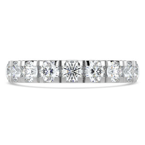 Full Eternity Round Diamond Anniversary Wedding Band Ring in White Gold (MVSAR1041-W)