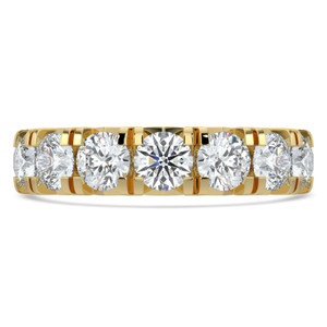 Full Eternity Round Diamond Anniversary Wedding Band Ring in Yellow Gold (MVSAR1042-Y)