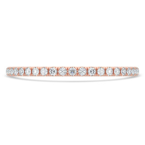 Full Eternity Round Diamond Anniversary Wedding Band Ring in Rose Gold (MVSAR1043-R)