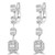 Baguette Diamond Cushion Halo Drop/Dangle Earrings in White Gold (MD210084) Baguette Diamond Cushion Halo Drop/Dangle Earrings in White Gold (MD210084)