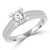 Princess Diamond Vintage Cathedral Solitaire with Accents Engagement Ring in White Gold With Channel Set Accents (MD220289) Princess Diamond Vintage Cathedral Solitaire with Accents Engagement Ring in White Gold With Channel Set Accents (MD220289)