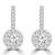 Round Diamond Halo Drop/Dangle Earrings in White Gold (MD220349) Round Diamond Halo Drop/Dangle Earrings in White Gold (MD220349)