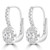 Round Diamond Halo Drop/Dangle Earrings in White Gold (MD220349) Round Diamond Halo Drop/Dangle Earrings in White Gold (MD220349)