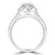 Cushion Diamond Cathedral Three-row Cushion Halo Engagement Ring in White Gold (MD220291) Cushion Diamond Cathedral Three-row Cushion Halo Engagement Ring in White Gold (MD220291)