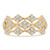 Round Diamond Three-row Cluster Cocktail Ring in Yellow Gold (MD250276)