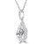 Pear Diamond 3-Prong Pear Halo Pendant Necklace in White Gold (MD220409) Pear Diamond 3-Prong Pear Halo Pendant Necklace in White Gold (MD220409)