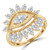 Marquise Lab Created Diamond  Vintage Evil Eye Motif Cocktail Ring in Yellow Gold (MD250261) Marquise Lab Created Diamond  Vintage Evil Eye Motif Cocktail Ring in Yellow Gold (MD250261)