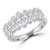 Marquise Lab Created Diamond  Half Bezel Set Cocktail Ring in White Gold (MD250252) Marquise Lab Created Diamond  Half Bezel Set Cocktail Ring in White Gold (MD250252)