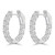 Round Lab Created Diamond  Shared-prong Inside Outside Hoop Huggie Earrings in White Gold (MD250386) Round Lab Created Diamond  Shared-prong Inside Outside Hoop Huggie Earrings in White Gold (MD250386)
