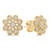 Round Diamond Vintage Cluster Floral Stud Earrings in Yellow Gold (MD250378) Round Diamond Vintage Cluster Floral Stud Earrings in Yellow Gold (MD250378)
