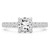 Cushion Diamond Solitaire with Accents Engagement Ring in White Gold (MD190262) Cushion Diamond Solitaire with Accents Engagement Ring in White Gold (MD190262)
