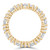 Heart Lab Created Diamond  Full Eternity Anniversary Wedding Band Ring in Yellow Gold *Size 6.5 Only* (MD240314)