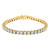 Round Lab Created Diamond  Tennis Bracelet in Yellow Gold (MD240285)