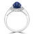 Cabochon Blue Sapphire & Round Diamond Oval Halo Cocktail Engagement Ring in White Gold (MD200534) Cabochon Blue Sapphire & Round Diamond Oval Halo Cocktail Engagement Ring in White Gold (MD200534)