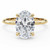 Oval Lab Created Diamond  Hidden Halo Solitaire with Accents Engagement Ring in Yellow Gold (MD250299) Oval Lab Created Diamond  Hidden Halo Solitaire with Accents Engagement Ring in Yellow Gold (MD250299)
