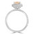 Oval Champagne Morganite & Round Diamond Oval Halo Engagement Ring in White Gold (MD220255) Oval Champagne Morganite & Round Diamond Oval Halo Engagement Ring in White Gold (MD220255)