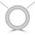 Baguette Diamond Three-Row Circle Necklace in White Gold (MD190299) Baguette Diamond Three-Row Circle Necklace in White Gold (MD190299)