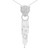 Round Diamond Panther Fancy Pendant Necklace in White Gold (MD210211)