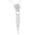 Round Diamond Panther Fancy Pendant Necklace in White Gold (MD210211)