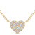 Round Diamond Halo Cluster Heart Necklace in Yellow Gold (MD250365) Round Diamond Halo Cluster Heart Necklace in Yellow Gold (MD250365)