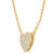 Round Diamond Halo Cluster Heart Necklace in Yellow Gold (MD250365) Round Diamond Halo Cluster Heart Necklace in Yellow Gold (MD250365)