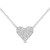 Round Diamond Halo Cluster Heart Pendant Necklace in White Gold (MD250336) Round Diamond Halo Cluster Heart Pendant Necklace in White Gold (MD250336)