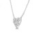 Round Diamond Halo Cluster Heart Pendant Necklace in White Gold (MD250336) Round Diamond Halo Cluster Heart Pendant Necklace in White Gold (MD250336)