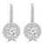 Round Diamond Double Halo Drop/Dangle Earrings in White Gold (MD230151) Round Diamond Double Halo Drop/Dangle Earrings in White Gold (MD230151)