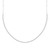 Round Lab Created Diamond  Paperclip & Half Tennis Necklace in White Gold (MD250311)
