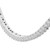 Round Lab Created Diamond  Paperclip & Half Tennis Necklace in White Gold (MD250311)