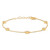 Round Lab Created Diamond  Diamonds by the Yard Chain Bracelet in Yellow Gold (MD250316) Round Lab Created Diamond  Diamonds by the Yard Chain Bracelet in Yellow Gold (MD250316)