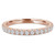 Round Lab Created Diamond  Semi-Eternity Anniversary Wedding Band Ring in Rose Gold (MD250074) Round Lab Created Diamond  Semi-Eternity Anniversary Wedding Band Ring in Rose Gold (MD250074)