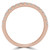 Round Lab Created Diamond  Semi-Eternity Anniversary Wedding Band Ring in Rose Gold (MD250074)